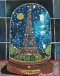 Carpe Diem Papers - Paris Snow Globe Holiday Postcard