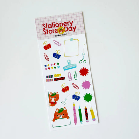 Stationery Store Day 2026

Vinyl sticker sheet with art by Karen Schipper.

25 individual stickers per sheet