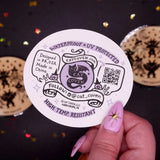 Cat Coven - Circle of Friends Vinyl Sticker

Celebrate your love for Halloween with this new circle of friends vinyl sticker! This sticker is perfect for your journal, water bottle, laptop, and more.

Waterproof, UV protected &amp; high temperature resistant
3.5 x 3.3 inches
Colors may vary slightly from your computer screen to real life product