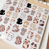Cherry Rabbit Cats Sticker Sheet