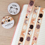 Cherry Rabbit Cat Heads Washi Tape