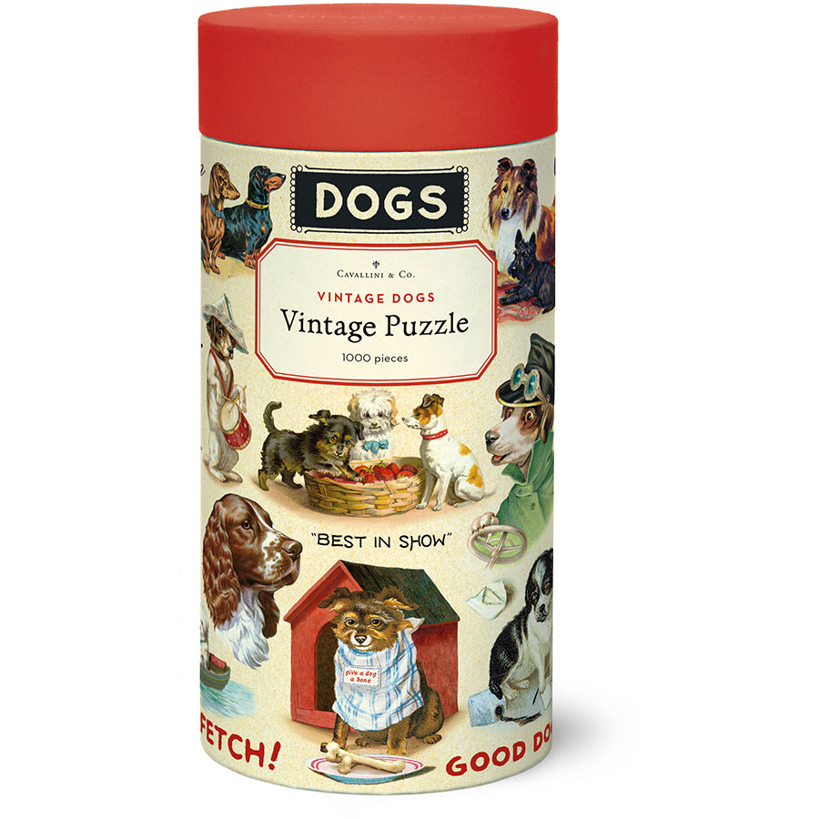 Cavallini & Co 1,000 Piece Puzzle - Vintage Dogs