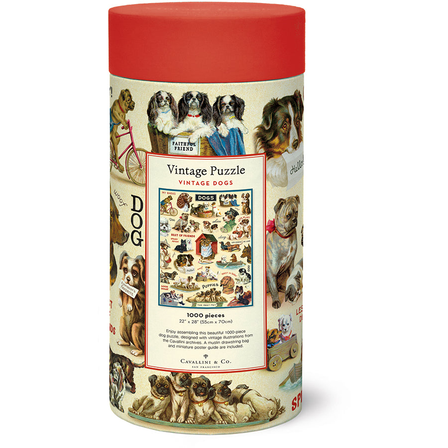 Cavallini & Co 1,000 Piece Puzzle - Vintage Dogs