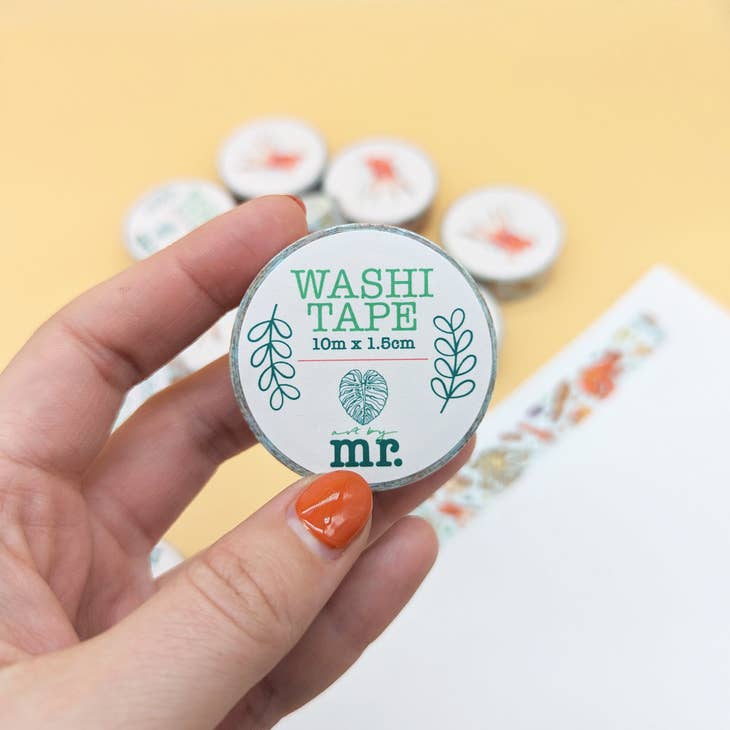Cinta washi con pulpos y cefalópodos