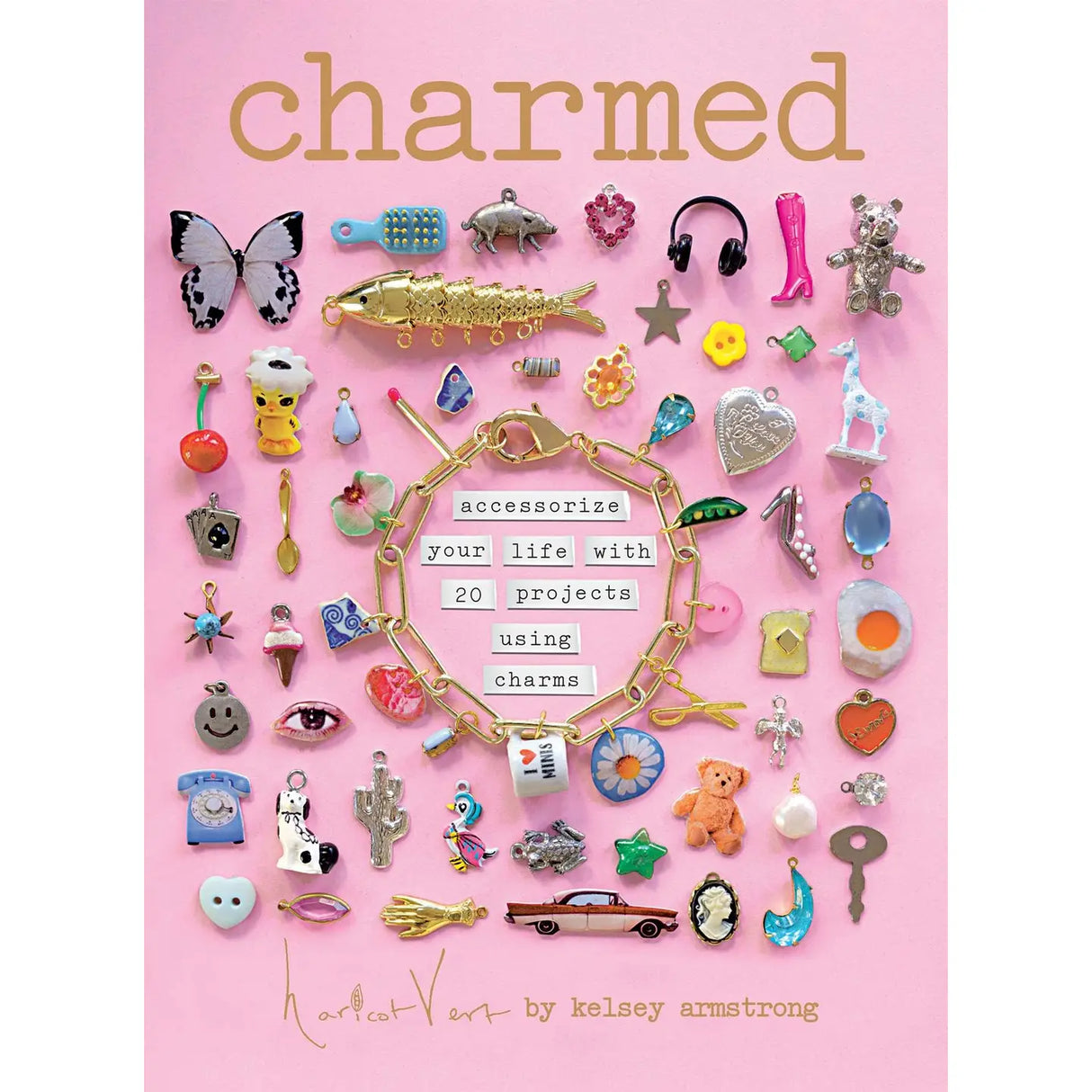 Transform tiny treasures into something new with Charmed, your new handbook to creating charmed accessories.

Teaching you how to create charms from flea market finds, buttons, paper, old jewellery, vintage trinkets and more, you'll first pull together your 3D objects to inspire your accessories. Then, in 20 unique and inspired projects, you'll use these to create totally new accessories with simple methods.

Whether you're adding to your accessories with bag charms, jewellery like necklaces, bracelets and 