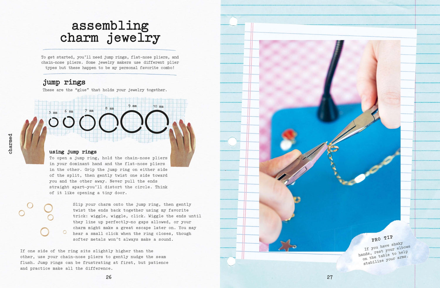 Transform tiny treasures into something new with Charmed, your new handbook to creating charmed accessories.

Teaching you how to create charms from flea market finds, buttons, paper, old jewellery, vintage trinkets and more, you'll first pull together your 3D objects to inspire your accessories. Then, in 20 unique and inspired projects, you'll use these to create totally new accessories with simple methods.

Whether you're adding to your accessories with bag charms, jewellery like necklaces, bracelets and 