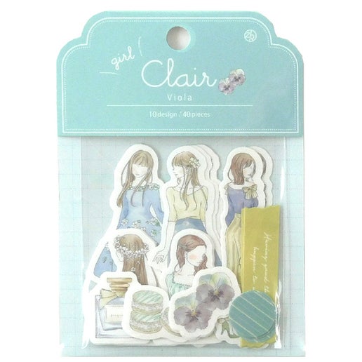 Clair Viola Girl Flake Sticker