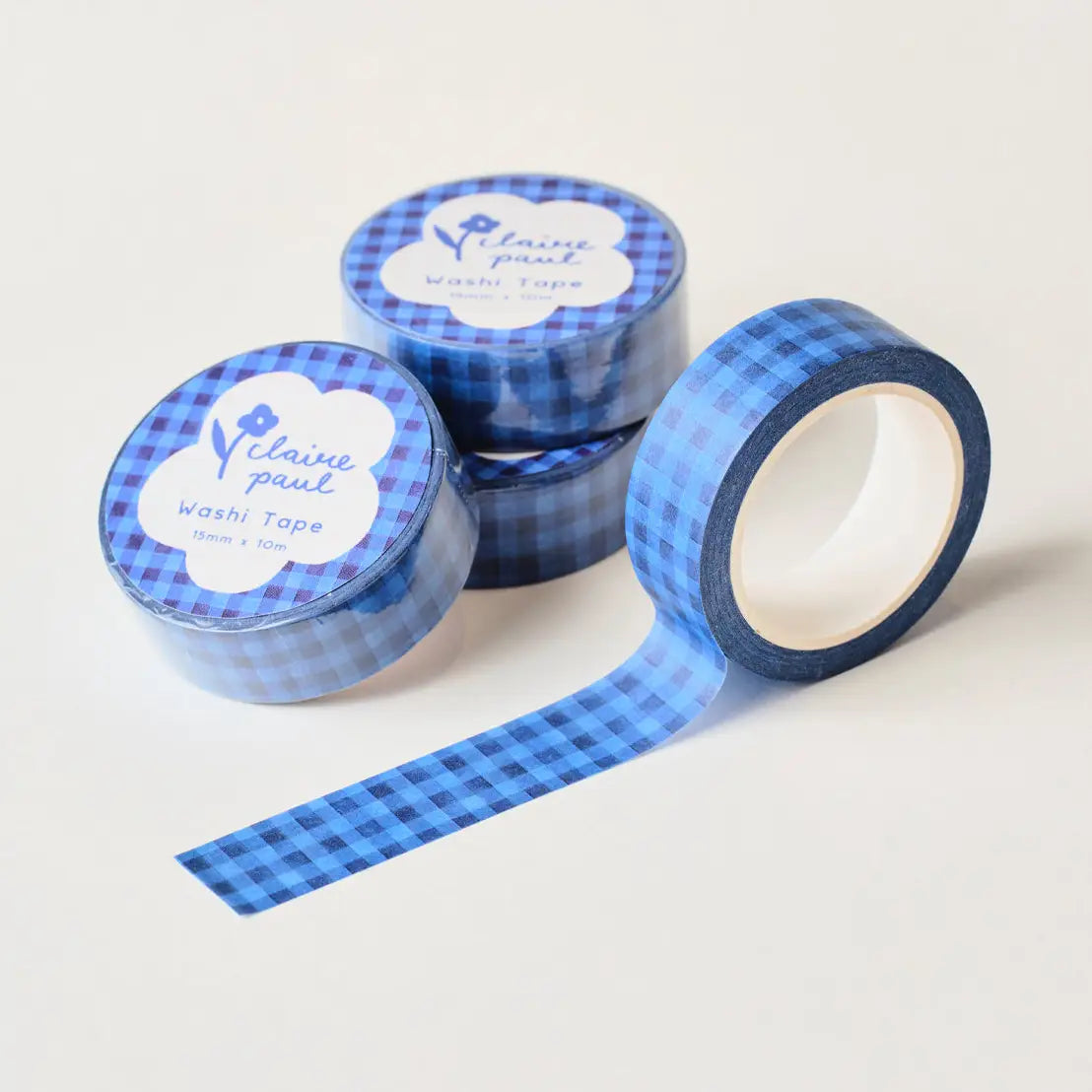 Claire Paul Washi Tape - Dark Blue Check

Washi tape in a blue check quilted pattern!

This paper masking tape is perfect for decorating your bullet journal and planners, scrapbooking &amp; gift wrapping. It'll add some fun and colour to any surface and is easy to peel off.

10m x 15mm