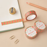 Claire Paul Washi Tape - Green and Red Check

Festive checked gingham pattern Washi tape in green and red colours.

This paper masking tape is perfect for decorating your bullet journal and planners, scrapbooking &amp; gift wrapping. It'll add some fun and colour to any surface and is easy to peel off.

10m x 15mm