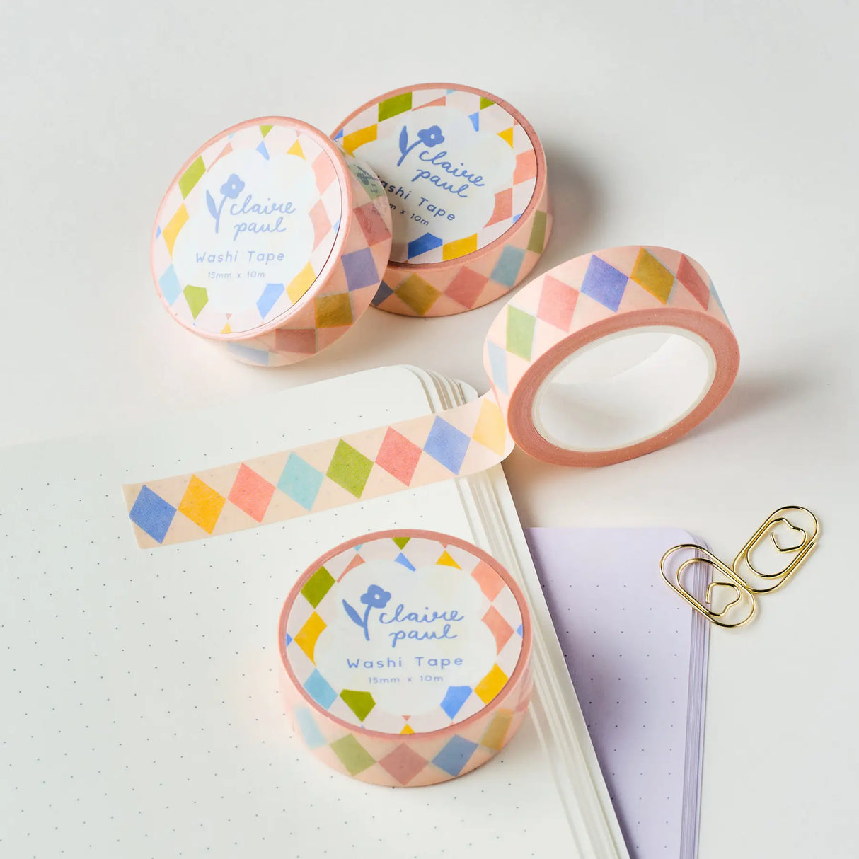 Harlequin Diamond washi tape!

This paper masking tape is perfect for decorating your bullet journal and planners, scrapbooking &amp; gift wrapping. It'll add some fun and colour to any surface and is easy to peel off.

10m x 15mm