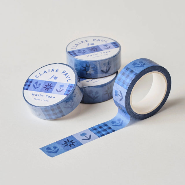 Claire Paul Washi Tape - Inky Floral

Washi tape in a blue inky floral patchwork pattern!

This paper masking tape is perfect for decorating your bullet journal and planners, scrapbooking &amp; gift wrapping. It'll add some fun and colour to any surface and is easy to peel off.

10m x 15mm