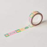 Very cute washi tape featuring nice little illustrations of a dog, cake, flower and bow!

This paper masking tape is perfect for decorating your bullet journal and planners, scrapbooking & gift wrapping. It'll add some fun and colour to any surface and is easy to peel off.
