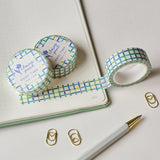 Washi tape in a blue quilted grid pattern!

This paper masking tape is perfect for decorating your bullet journal and planners, scrapbooking &amp; gift wrapping. It'll add some fun and colour to any surface and is easy to peel off.

10m x 15mm