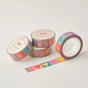 Cute &amp; colourful washi tape with a multi-coloured love hearts design! Perfect for Valentine's Day.

This paper masking tape is perfect for decorating your bullet journal and planners, scrapbooking &amp; gift wrapping. It'll add some fun and colour to any surface and is easy to peel off.

10m x 15mm