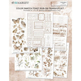 Muestra de color: Toast Rub-Ons 6" X 8" 6/Hojas 