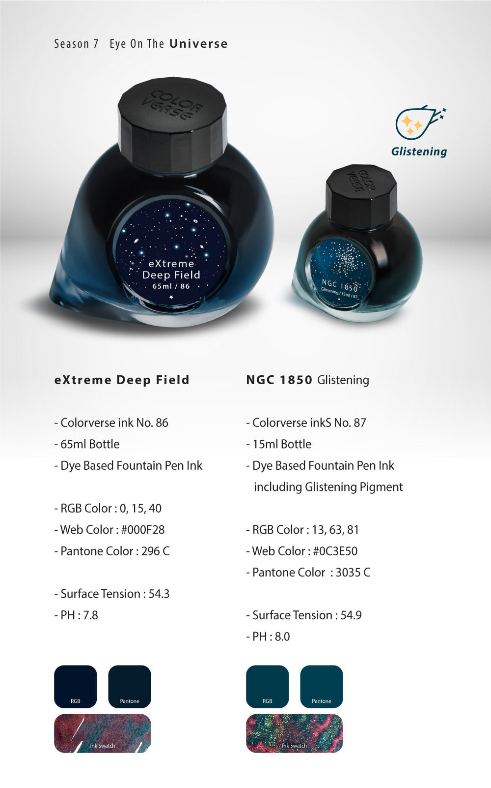 Colorverse Ink Season 7 - eXtreme Deep Field & NGC 1850 - Eye on the Universe