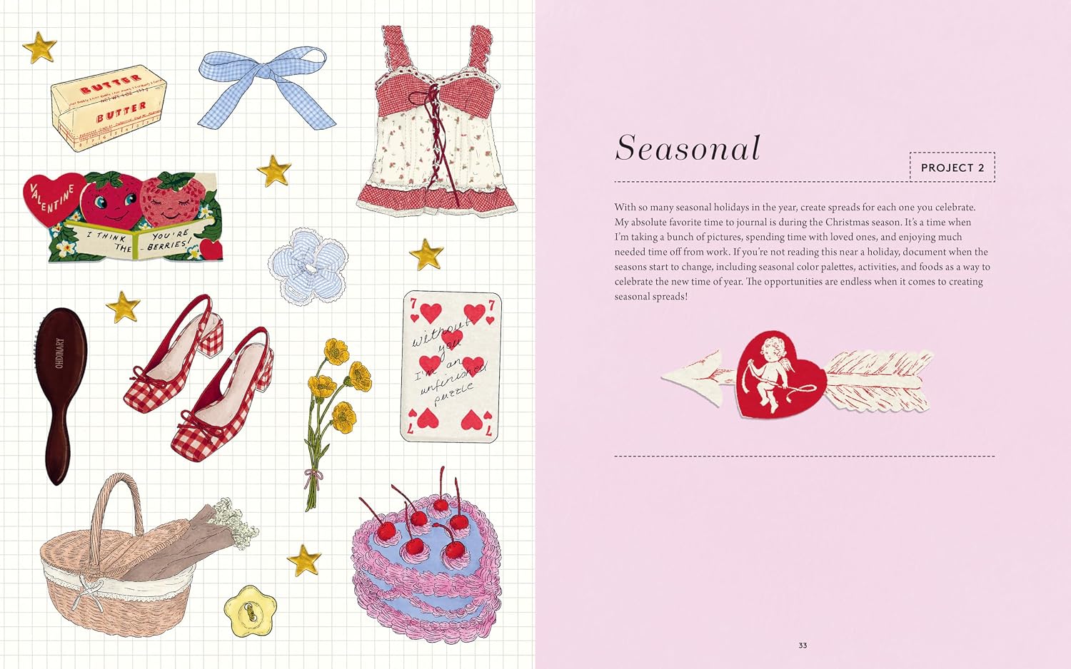 Embrace the scrappy side of creativity and turn your treasured junk into a charming book of memories.

If you’re more interested in treasuring keepsakes than crafting them to perfection, the mindful practice of junk journaling is for you. In Creative Junk Journaling, Natasha Ahmed (@natashahmedx) shows you how to create your own less-polished scrapbook, transforming “junk” into playful works of art that capture moments big and small. Random objects—sticky notes, flower petals, ticket stubs, receipts, sticke
