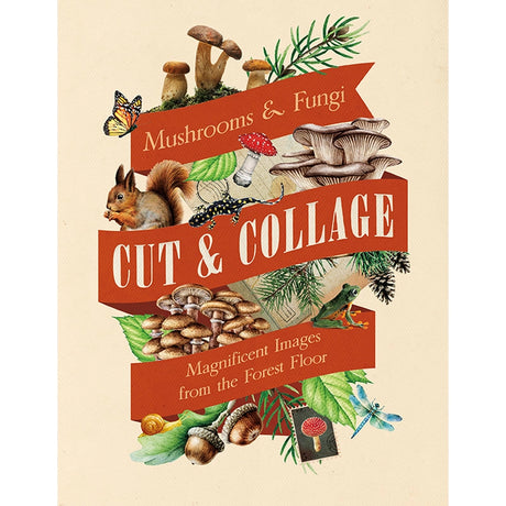 Featuring more than 400 photos and illustrations, Cut &amp; Collage Mushrooms and Fungi invites you to cut out and piece together your own works of art inspired by the treasures found on the forest floor.

Let your creativity and imagination roam free as you create collages, scrapbooks, vision boards, and more by mixing and matching vibrant colors and textures. Stunning photographs and illustrations on high-quality glossy paper showcase the beauty and magic of the fungus kingdom, including macro photography
