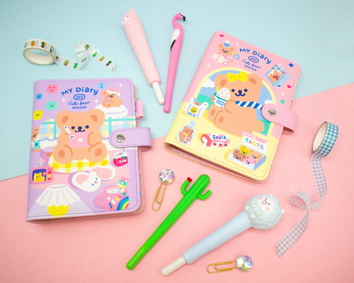 Cute Bear Planner A6 - Cozy Room