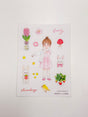 Cute Girl Washi Sticker Caca