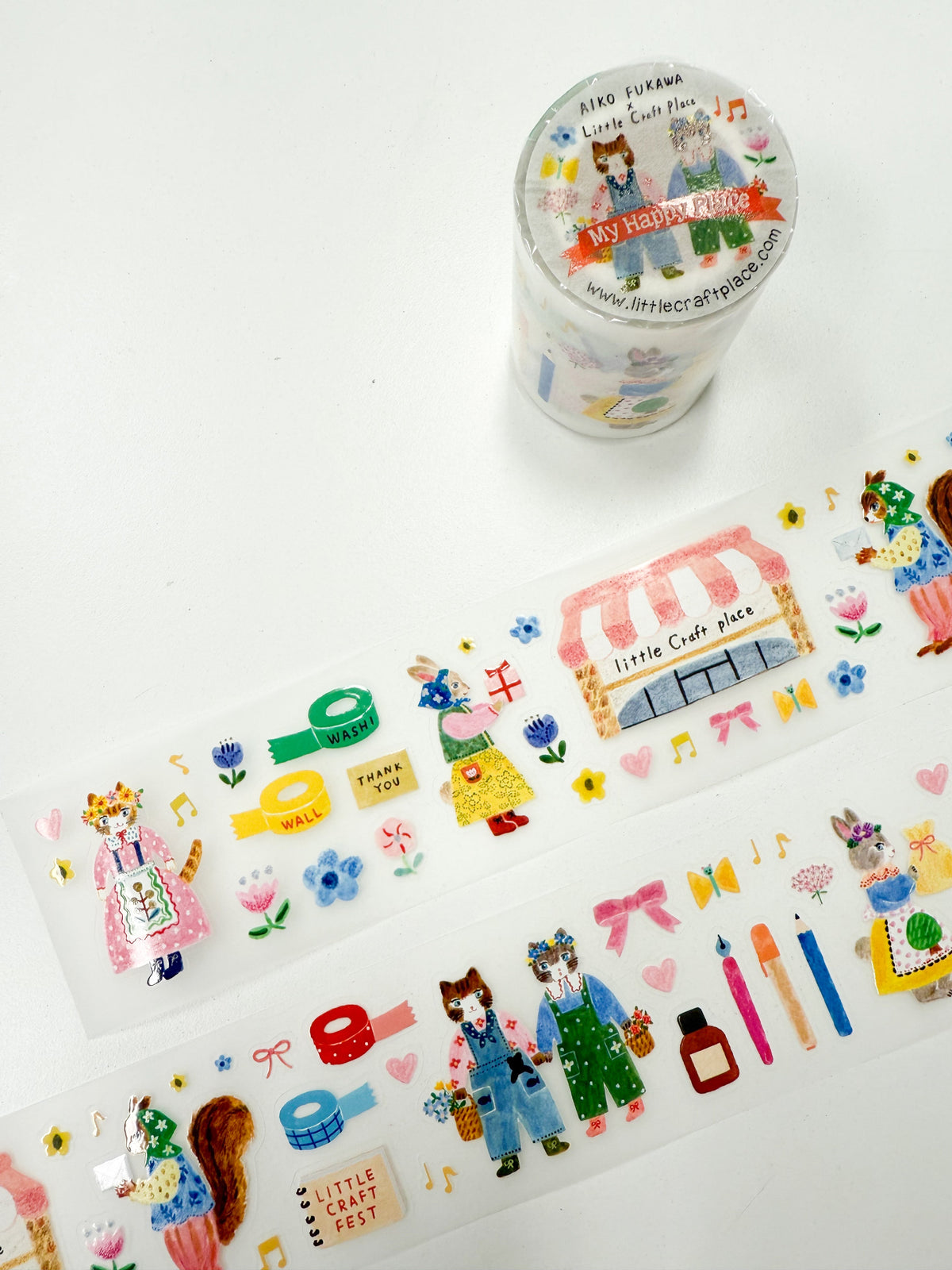 Aiko Fukawa x Little Craft Place Pre-cut PET Tape - My Happy Place