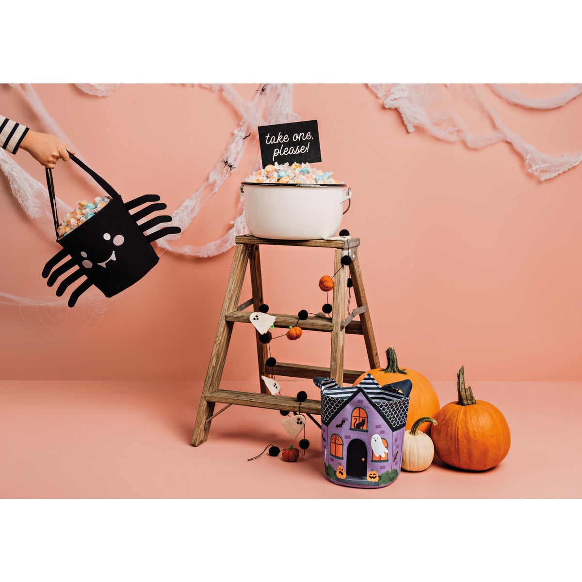 Danica Jubilee - Spider Halloween Candy Bucket

Full of charm, our Spinder candy bucket is made to be filled with gifts of homemade goodies, treats for little goblins and ghouls, and other seasonal sweets.
