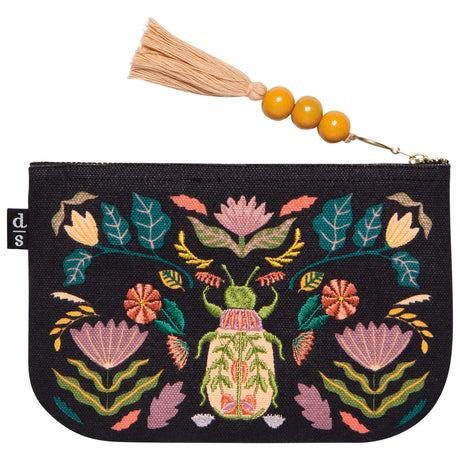 Danica Studio Small Zipper Pouch - Amulet

Safeguard your tiniest prized possessions under the watchful eye of a sacred scarab beetle with our Small Amulet Zip Pouch. Carefully embroidered on a background of durable black cotton, powerful talismans from the past stand vigil, protecting the things you most value.

Size: W7 x L4.5in
Material content: 100% Cotton, Polyester Embroidery
Care instructions: Spot clean only

Includes 1 zipper pouch