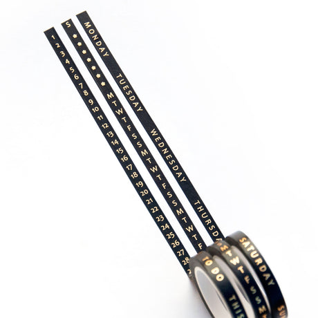 Days & Dates Slim Washi Tape Set