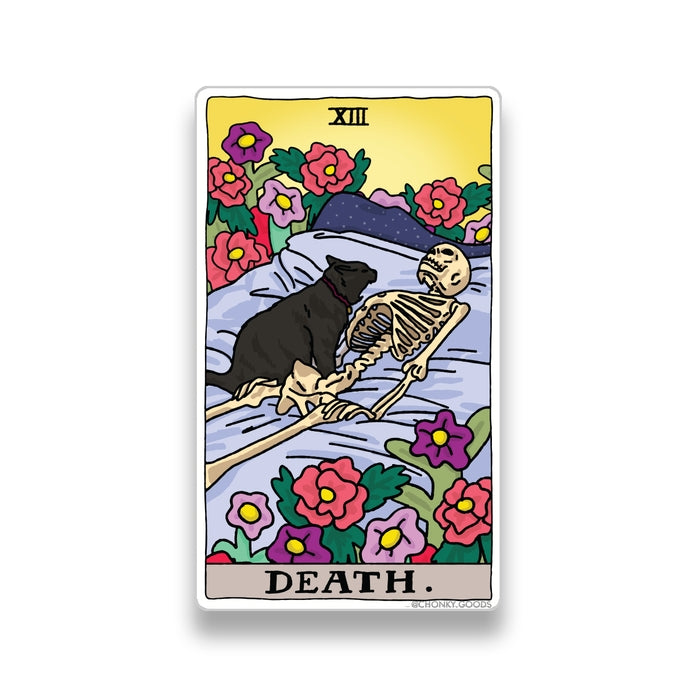 Pegatinas de memes del gato del Tarot de la muerte (Arcanos mayores)