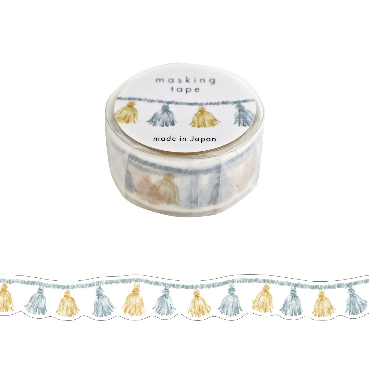 A new watercolor-style design with nuances is now available!
This series is a series with a touch and bleeding like a hand-drawn one.
It has a refreshing and transparent color that can be used casually.

Width 15mm × Length 5m
Material:&nbsp;Washi paper
Includes 1 roll of washi
Last few pictures shown are all the designs in the same collection, each sold separately.