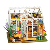 Kit de casa en miniatura para hacer tú mismo una casa con jardín de ensueño