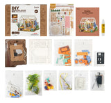 Kit de casa en miniatura para hacer tú mismo una casa con jardín de ensueño