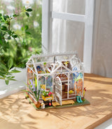 Kit de casa en miniatura para hacer tú mismo una casa con jardín de ensueño