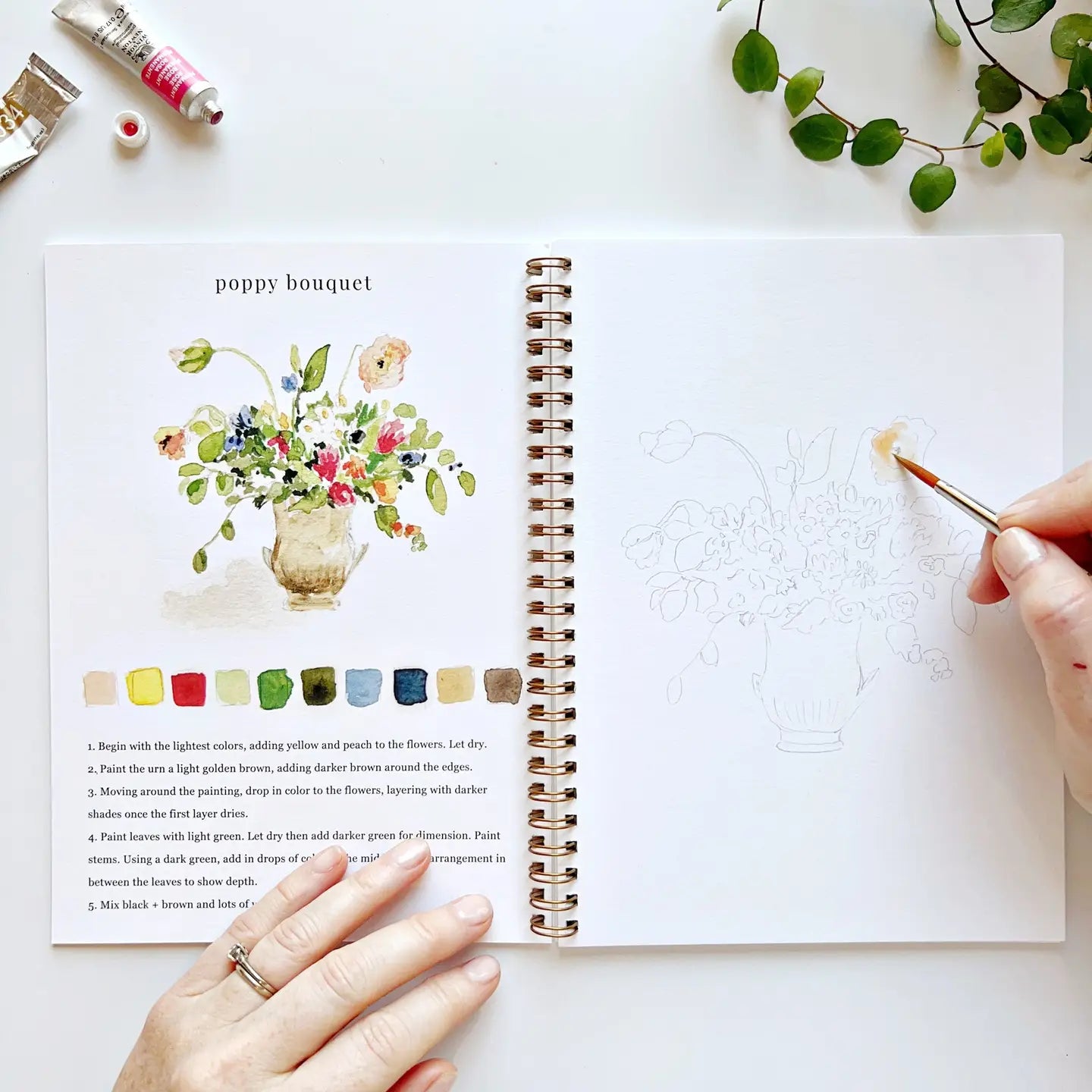 Emily Lex Studio - Bouquets Watercolor Workbook