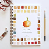 Twelve autumn illustrations — a pumpkin, squirrel, fall leaves, vintage truck, mum bouquet, fall wreath, and more — each pre-outlined with step-by-step instructions. Paintings take about thirty minutes from start to finish, making it approachable for first-time painters and a favorite for gifting.

12 beginner-friendly illustrations
Thick 120lb watercolor paper&nbsp;
Lay-flat pages with spiral binding for hassle-free painting and easy tear-out&nbsp;
Lightly outlined sketches to guide you&nbsp;
Easy to carry