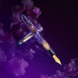 Esterbrook x Sakuradragon Sakura Street Estie Fountain Pen

Created with artist Cindy Duong of Sakuradragon, the Sakura Street Estie brings her imaginative illustrated world to Esterbrook's traditional Estie fountain pen. Its U.S.-blended material combines translucent purple with colorful glitter sparkle, while the custom clip is etched with Cindy's Sakura pattern. Dual Esterbrook and Sakuradragon engraving and a gold-plated converter finish the design. Each pen arrives in special packaging with Japanese gi