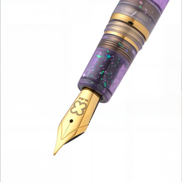 Esterbrook x Sakuradragon Sakura Street Estie Fountain Pen

Created with artist Cindy Duong of Sakuradragon, the Sakura Street Estie brings her imaginative illustrated world to Esterbrook's traditional Estie fountain pen. Its U.S.-blended material combines translucent purple with colorful glitter sparkle, while the custom clip is etched with Cindy's Sakura pattern. Dual Esterbrook and Sakuradragon engraving and a gold-plated converter finish the design. Each pen arrives in special packaging with Japanese gi