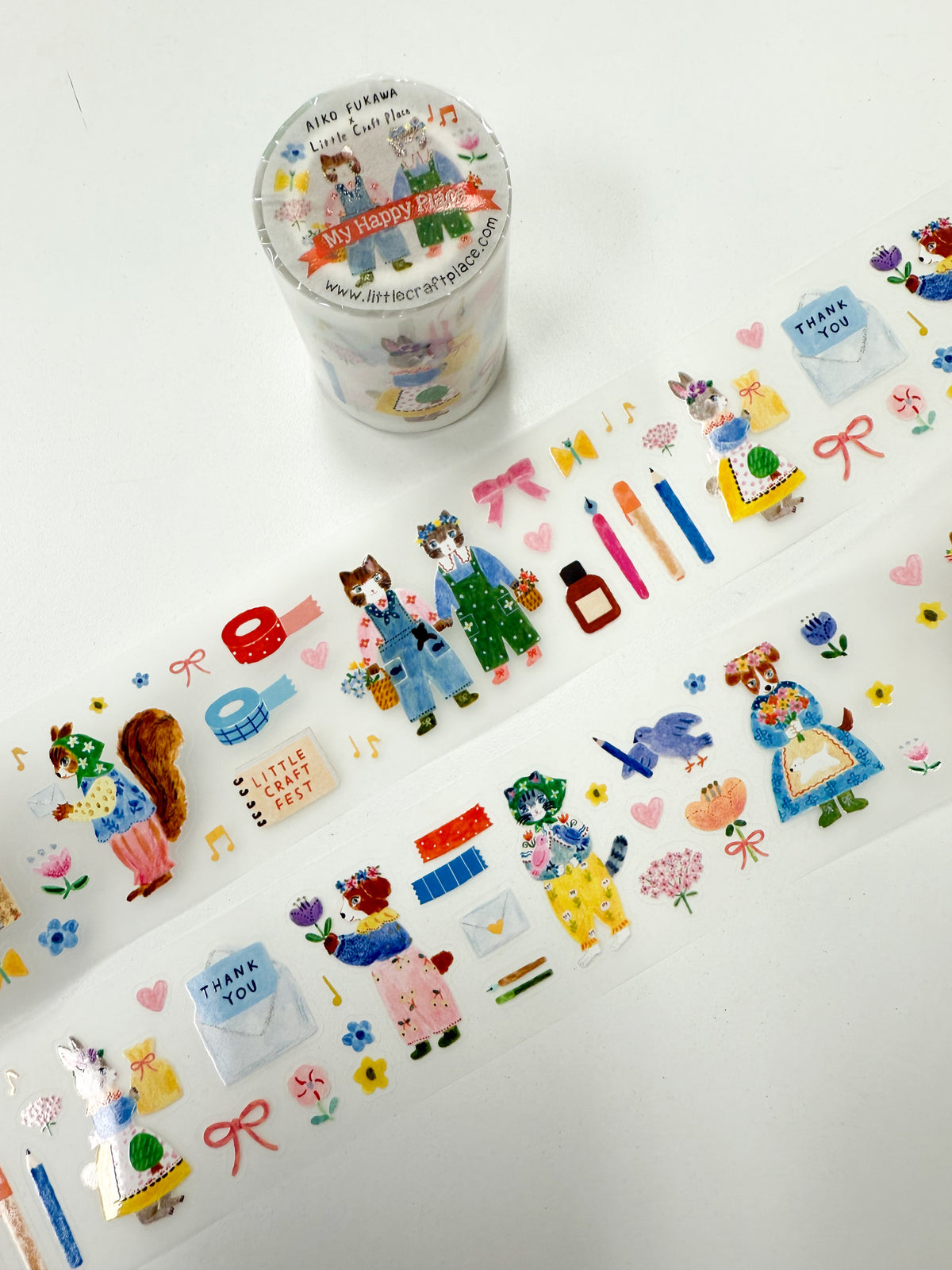 Aiko Fukawa x Little Craft Place Pre-cut PET Tape - My Happy Place
