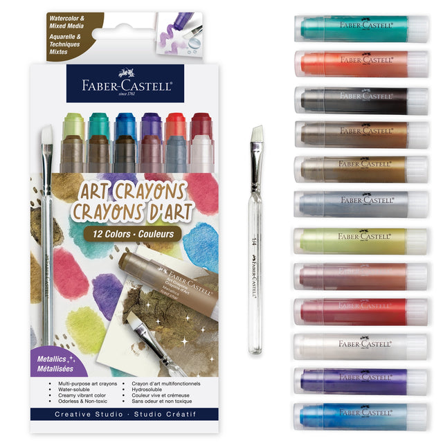 Faber-Castell Art Crayons Metallic Set - 15ct