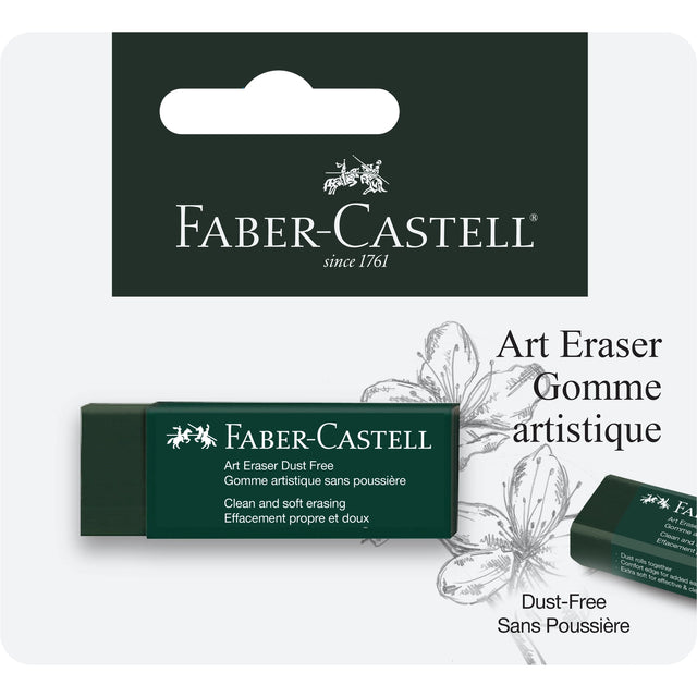 The unique "Dust-Free" formula makes the eraser soft and guarantees excellent clean and smear-free erasing.