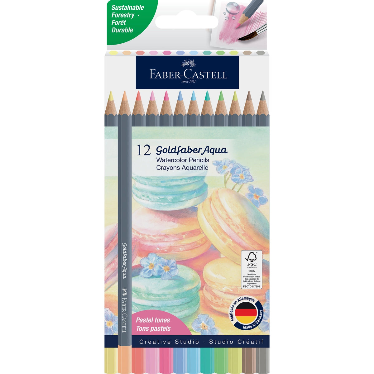Faber-Castell Goldfaber Aqua Watercolor Pencils - 12ct