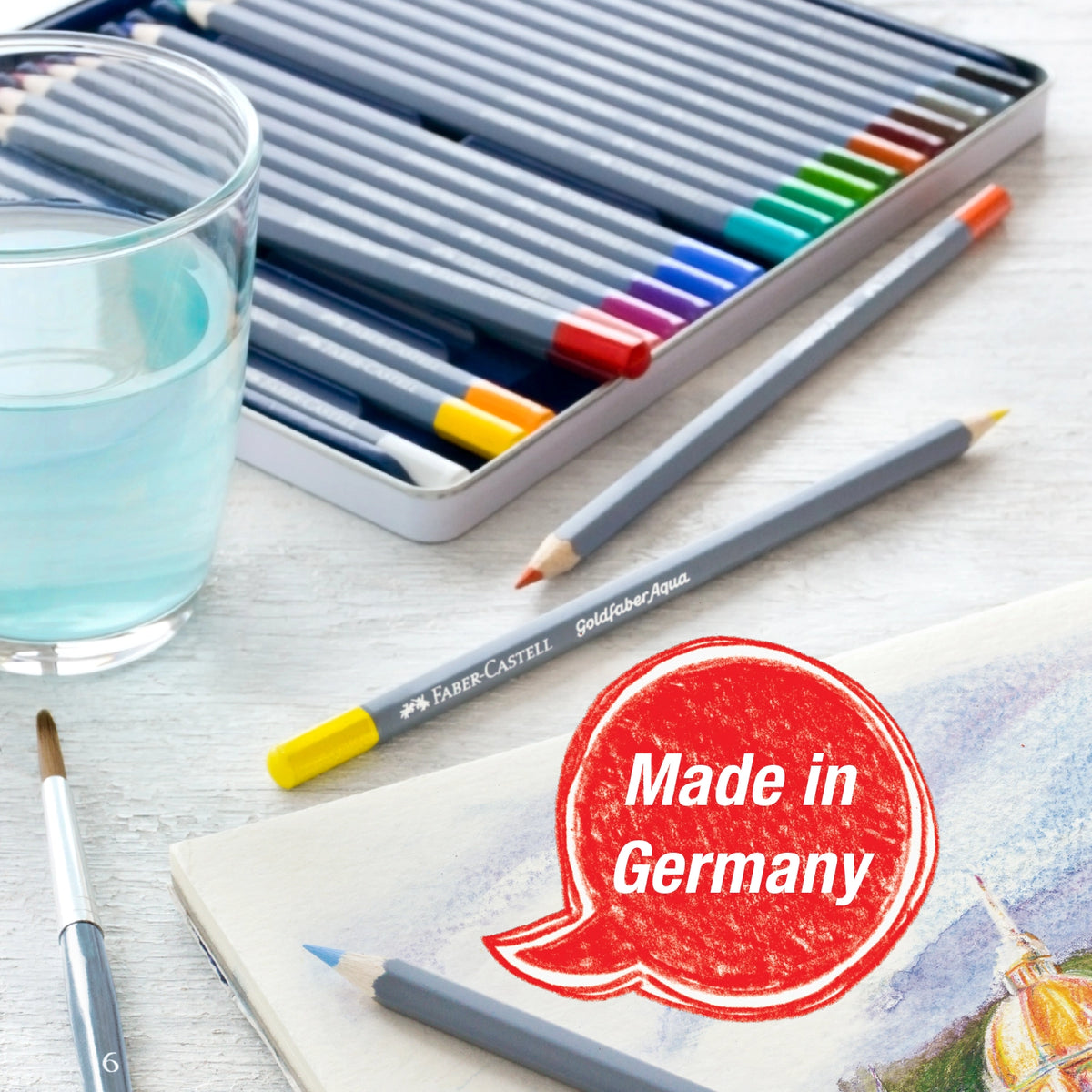 Faber-Castell Goldfaber Aqua Watercolor Pencils - 12ct