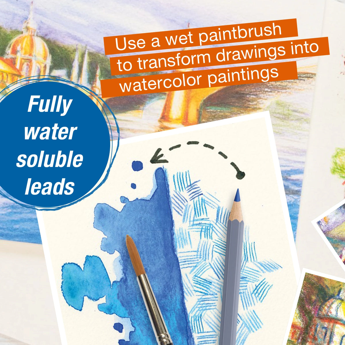 Faber-Castell Goldfaber Aqua Watercolor Pencils - 12ct