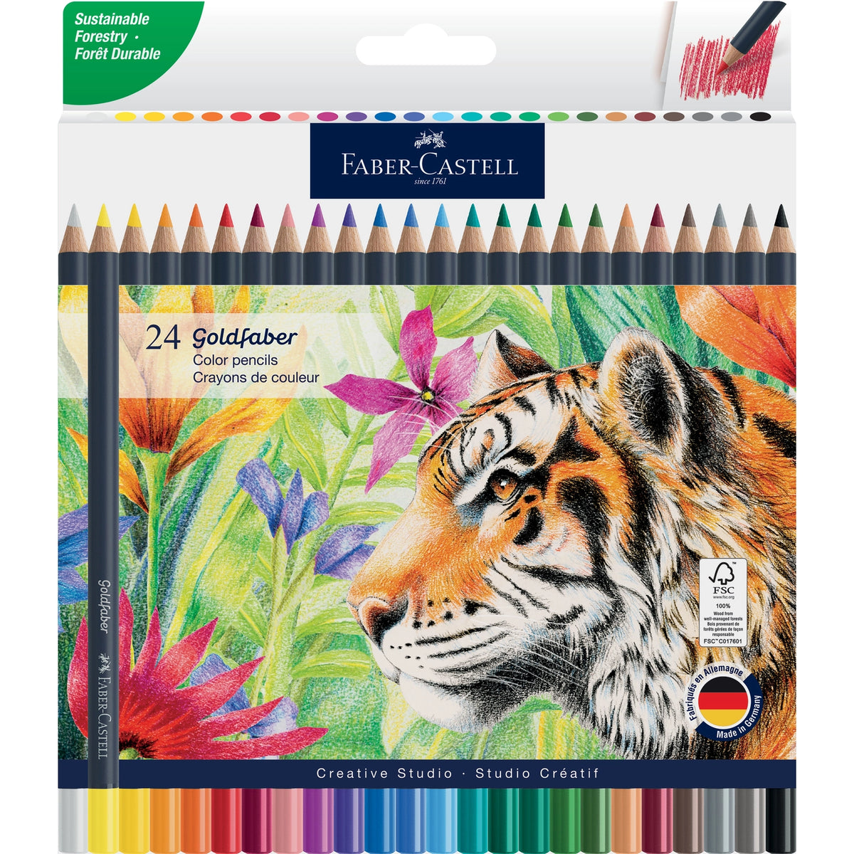 Faber-Castell Goldfaber Color Pencils - Box of 24