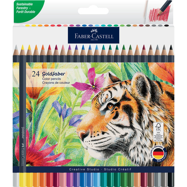 Faber-Castell Goldfaber Color Pencils - Box of 24