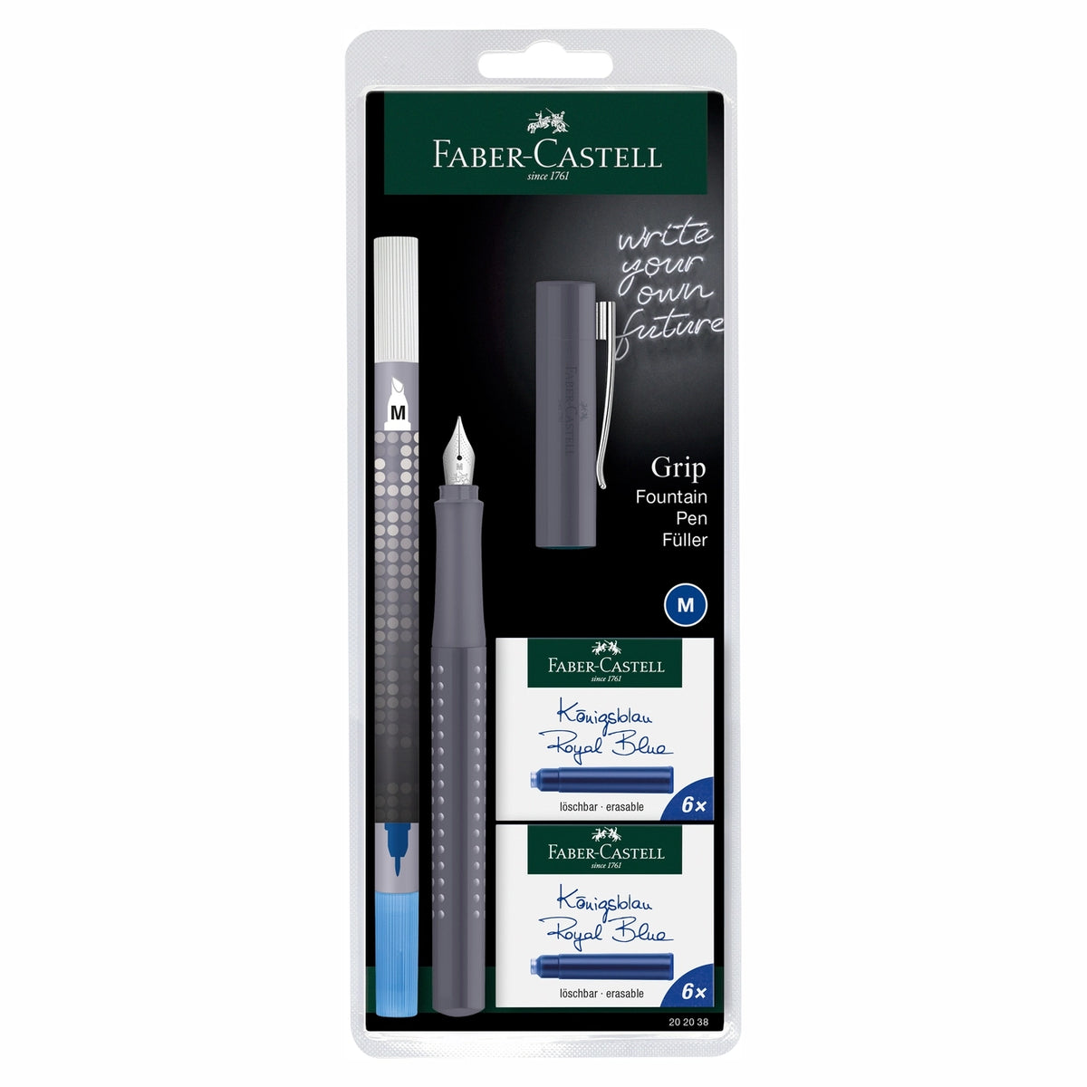 Faber-Castell Grip 2010 Fountain Pen - Gray