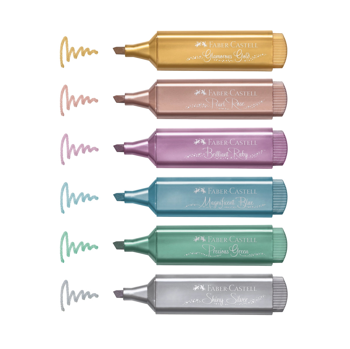 Faber-Castell Highlighters Metallic Colors - Pack of 8