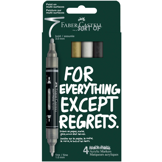 Faber-Castell Multimark Acrylic Paint Markers Classic Colors