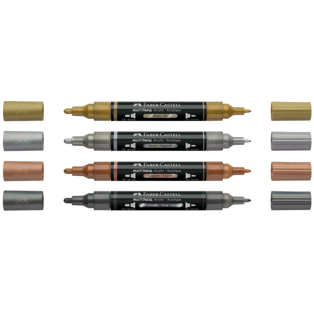 Faber-Castell Multimark Acrylic Paint Markers Metallic Colors