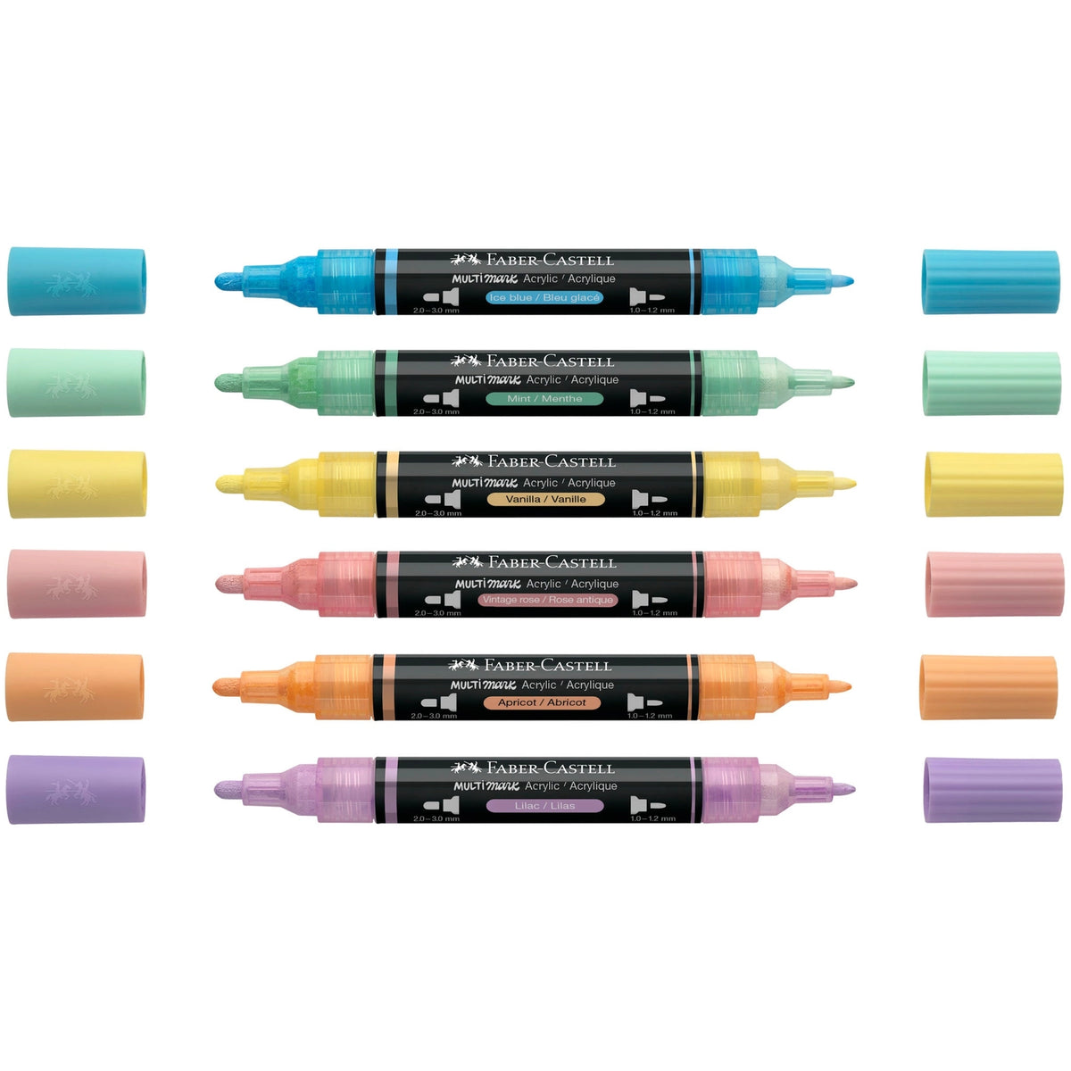 Faber-Castell Multimark Acrylic Paint Markers: Pastel Colors